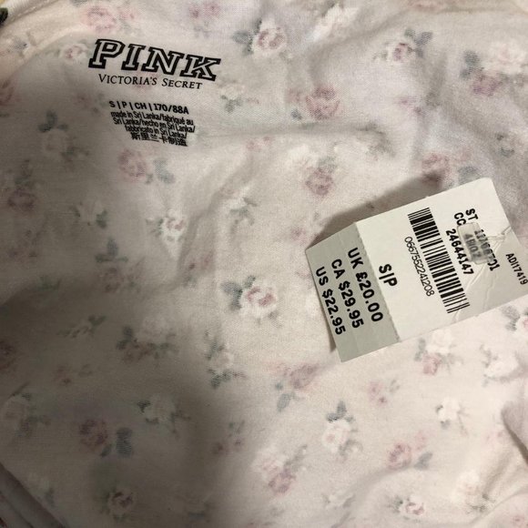 NWT Victoria Secret Pink Floral Bodysuit Size S - Picture 4 of 4